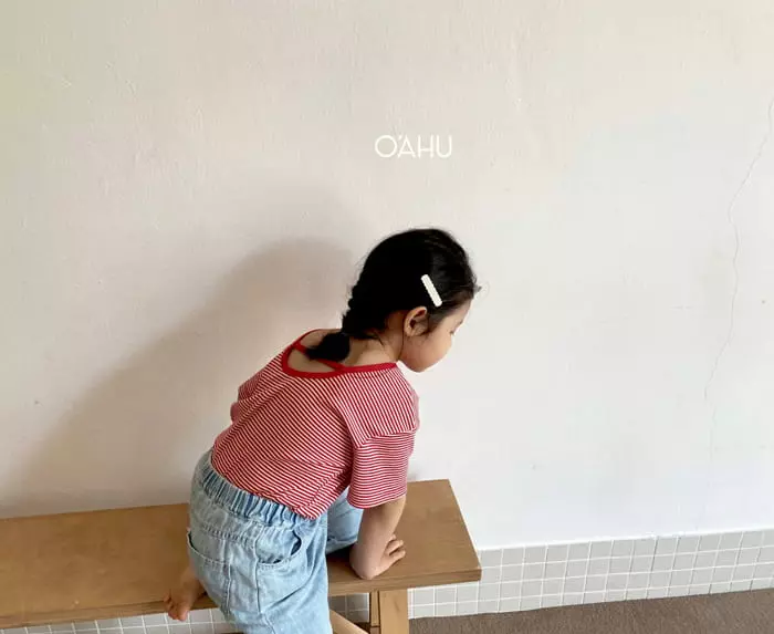 O'ahu - Korean Children Fashion - #kidsshorts - Valery Stripes Tee - 11