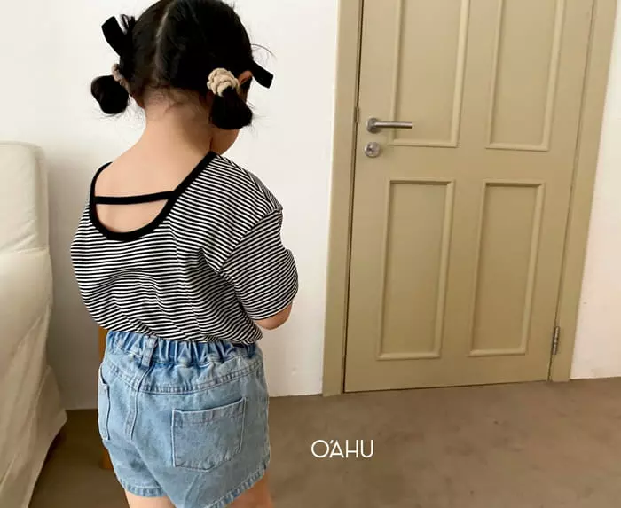 O'ahu - Korean Children Fashion - #todddlerfashion - Valery Stripes Tee - 3
