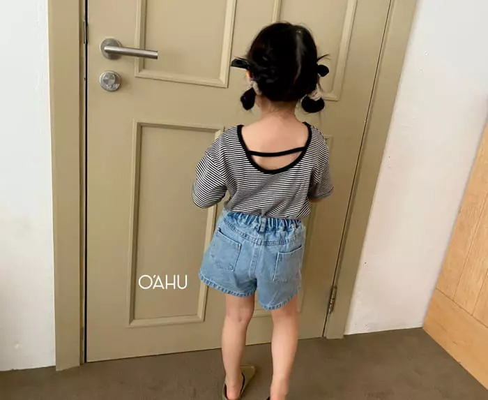 O'ahu - Korean Children Fashion - #todddlerfashion - Valery Stripes Tee - 4