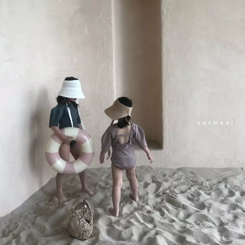 Oatmeal - Korean Children Fashion - #childofig - Cream Open Hat - 9