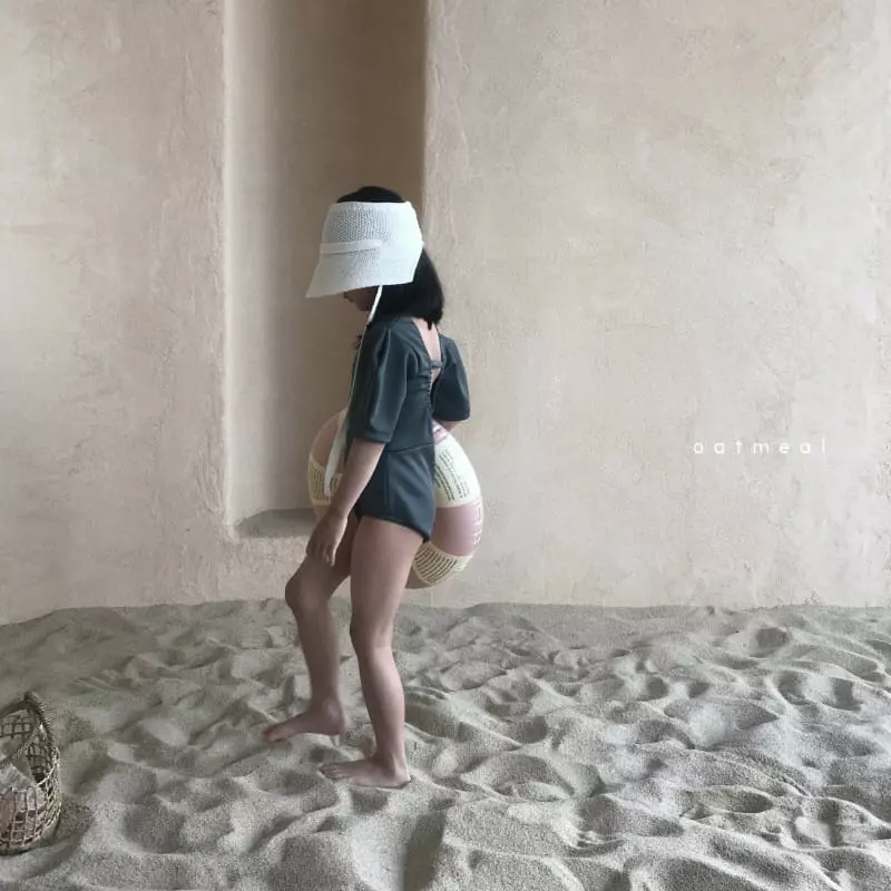 Oatmeal - Korean Children Fashion - #childrensboutique - Cream Open Hat - 10