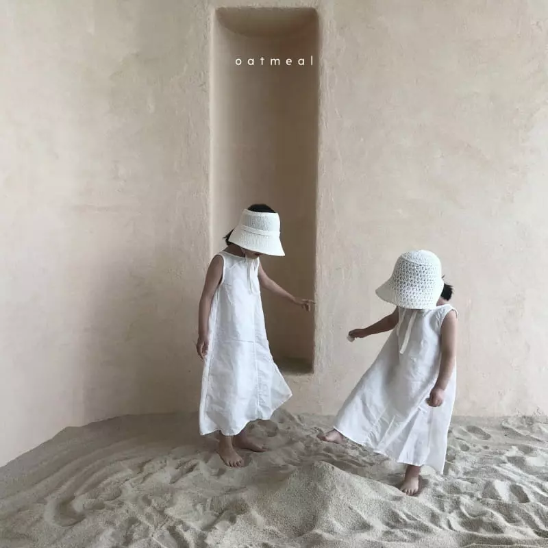 Oatmeal - Korean Children Fashion - #magicofchildhood - Cream Open Hat - 3