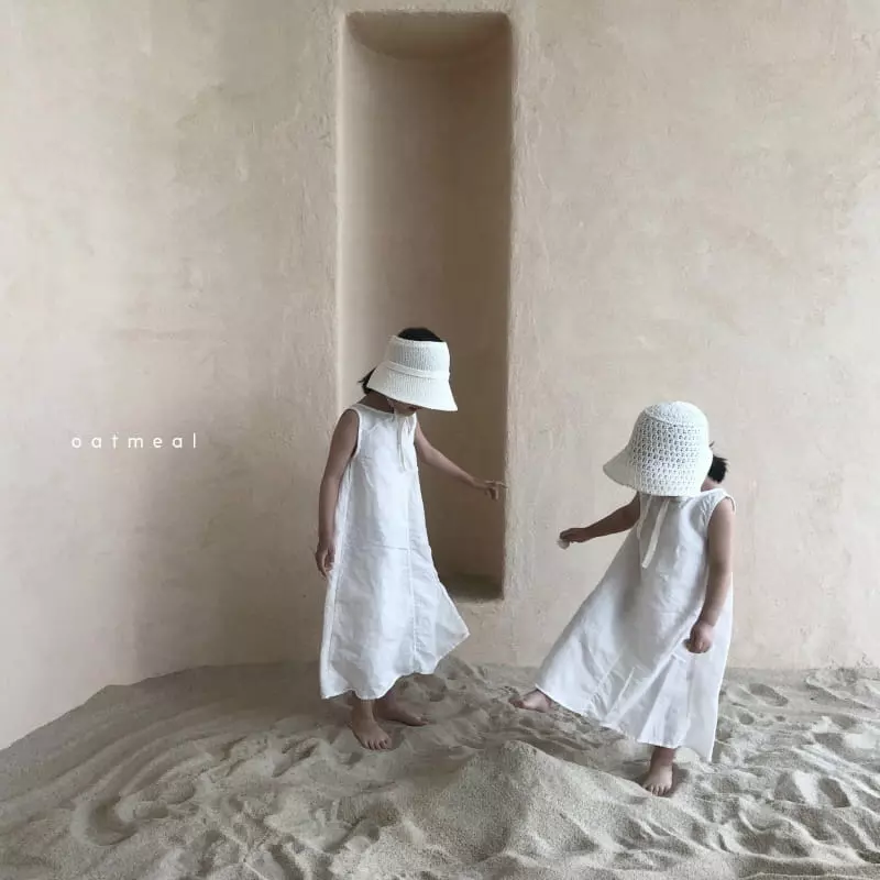 Oatmeal - Korean Children Fashion - #minifashionista - Sand Bonnet Hat - 4