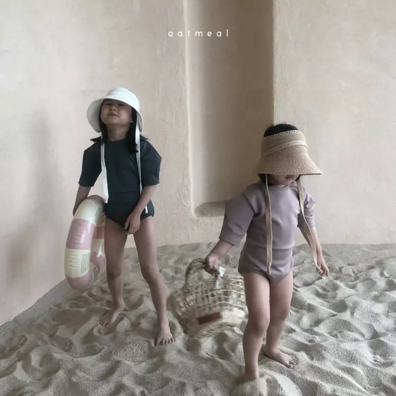 Oatmeal - Korean Children Fashion - #stylishchildhood - Cream Open Hat - 8