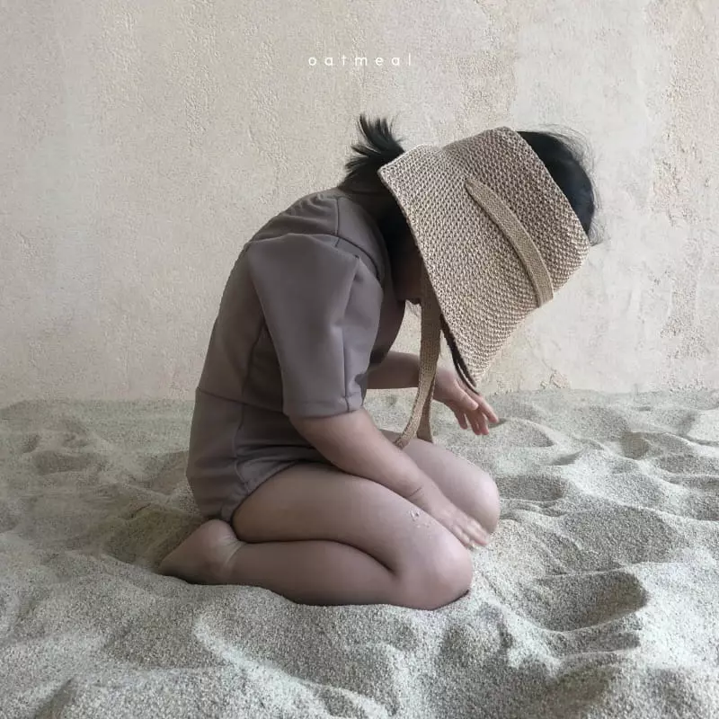 Oatmeal - Korean Children Fashion - #toddlerclothing - Cream Open Hat - 7