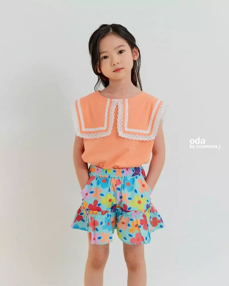 Oda - Korean Children Fashion - #childofig - Square Lace Sleeveless - 8