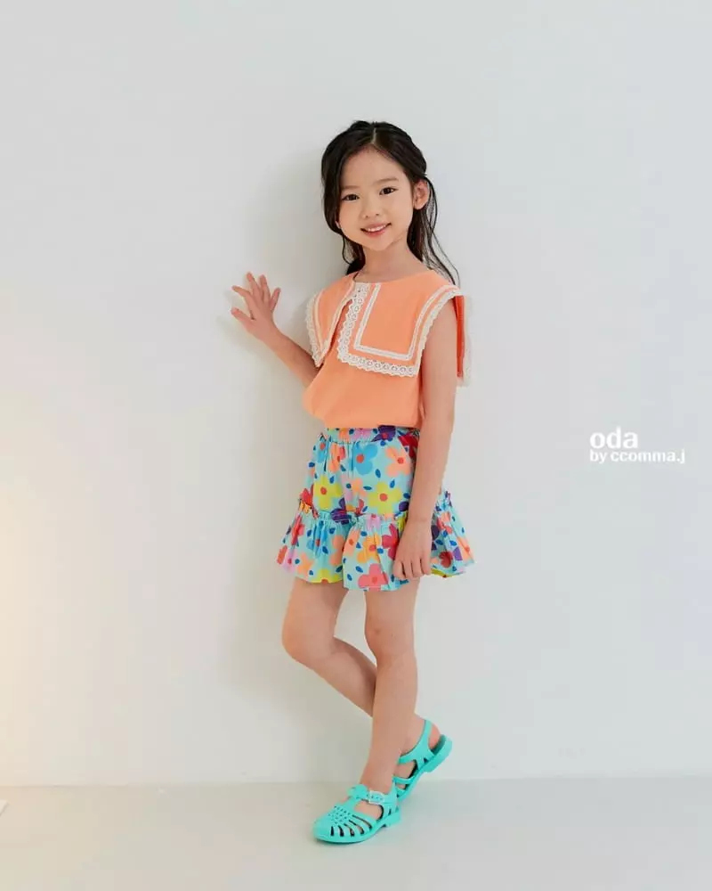 Oda - Korean Children Fashion - #childofig - Square Lace Sleeveless - 9