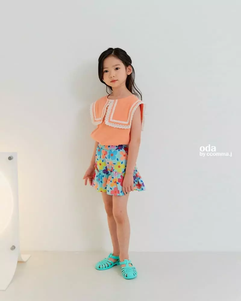 Oda - Korean Children Fashion - #designkidswear - Square Lace Sleeveless - 11