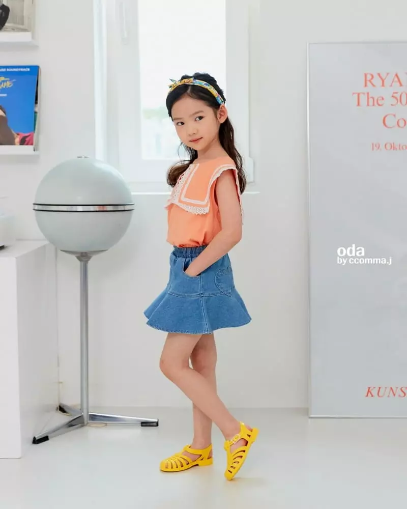 Oda - Korean Children Fashion - #prettylittlegirls - Square Lace Sleeveless - 7