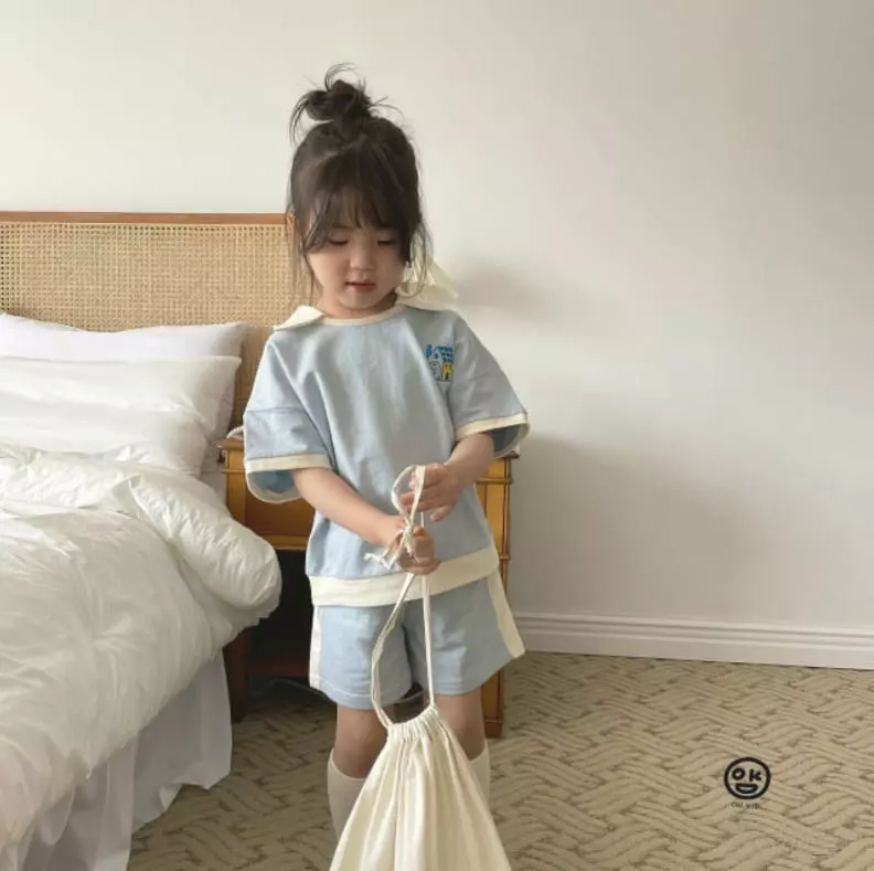 Oh Kids - Korean Children Fashion - #Kfashion4kids - My Home Top Bottom Set - 5