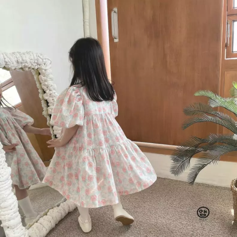 Oh Kids - Korean Children Fashion - #childofig - Puff Cancan One-piece - 4