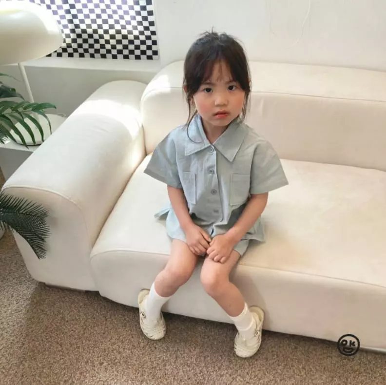 Oh Kids - Korean Children Fashion - #designkidswear - Linen Top Bottom Set - 7