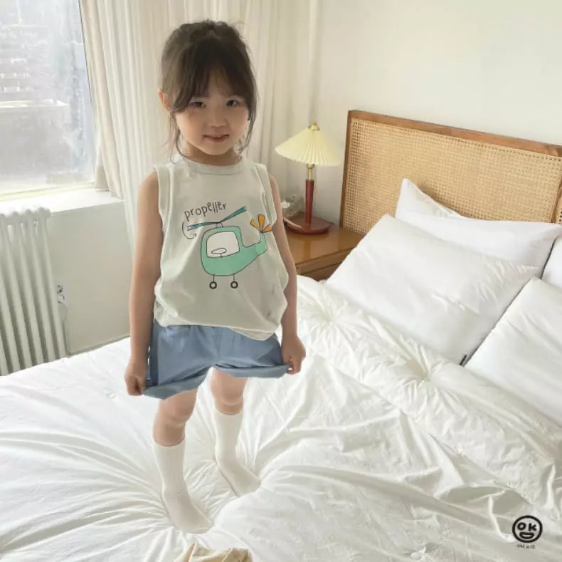 Oh Kids - Korean Children Fashion - #designkidswear - Helly Sleeveless - 2