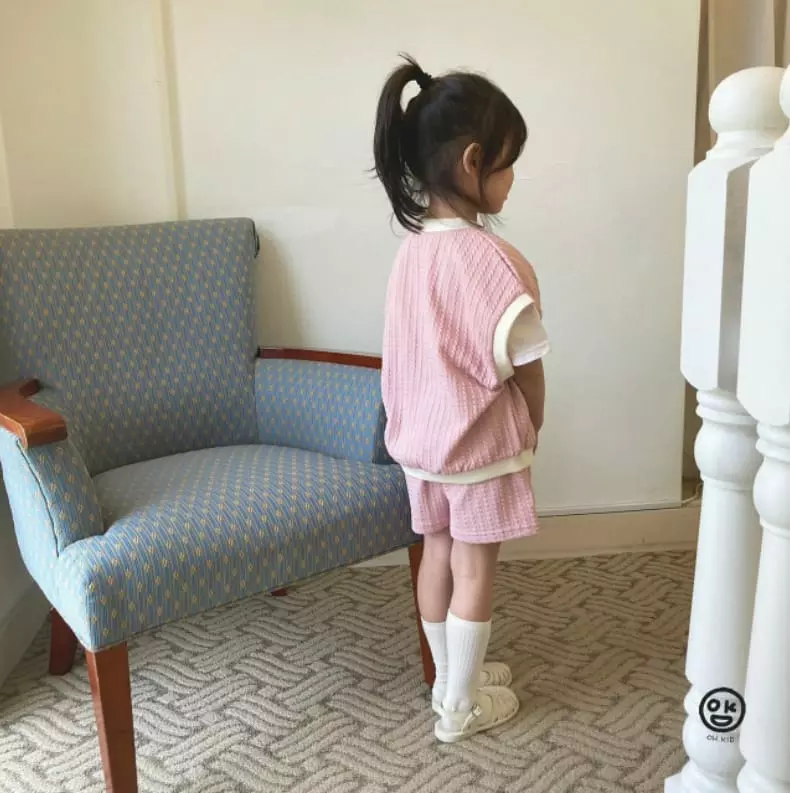 Oh Kids - Korean Children Fashion - #discoveringself - 22 Cream Vest Top Bottom Set - 10