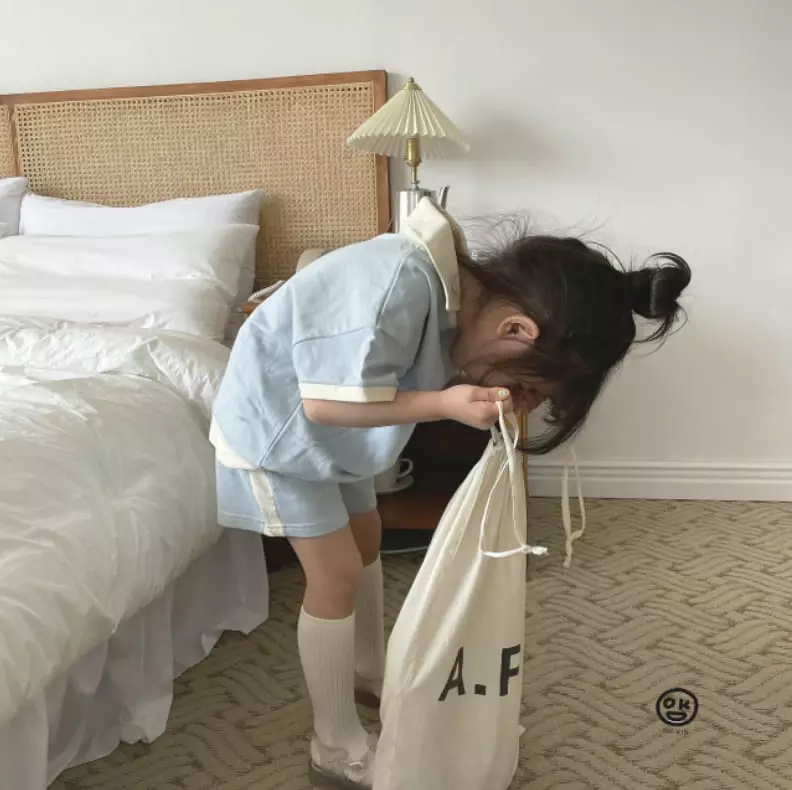 Oh Kids - Korean Children Fashion - #kidsstore - My Home Top Bottom Set - 3