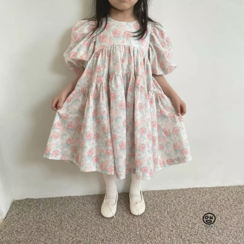 Oh Kids - Korean Children Fashion - #kidsstore - Puff Cancan One-piece - 9