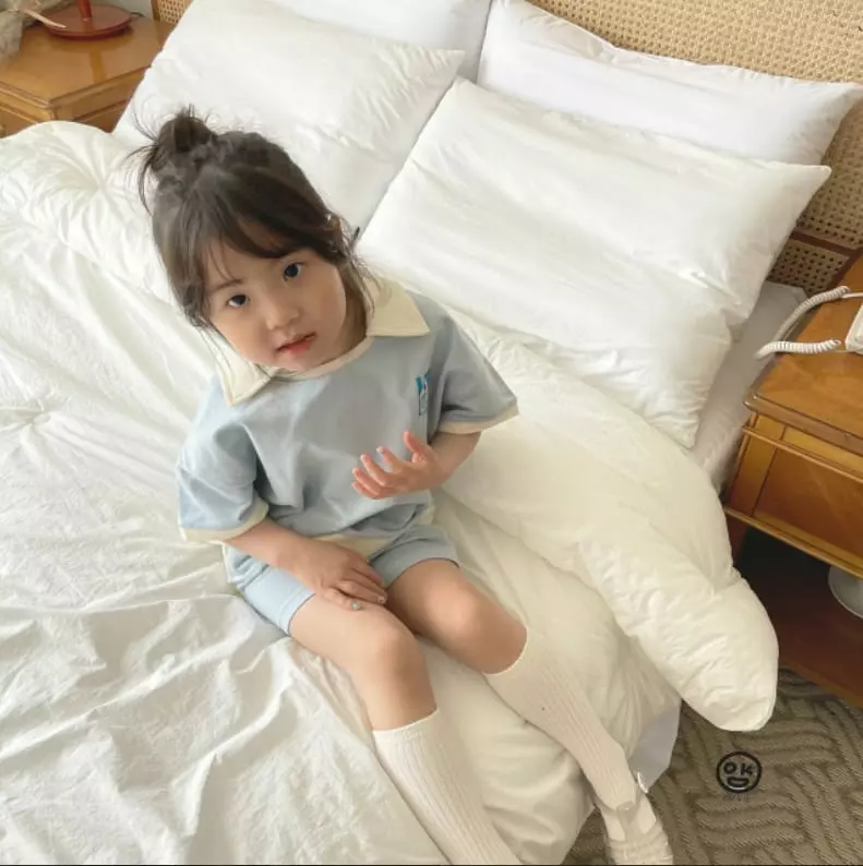 Oh Kids - Korean Children Fashion - #littlefashionista - My Home Top Bottom Set - 6