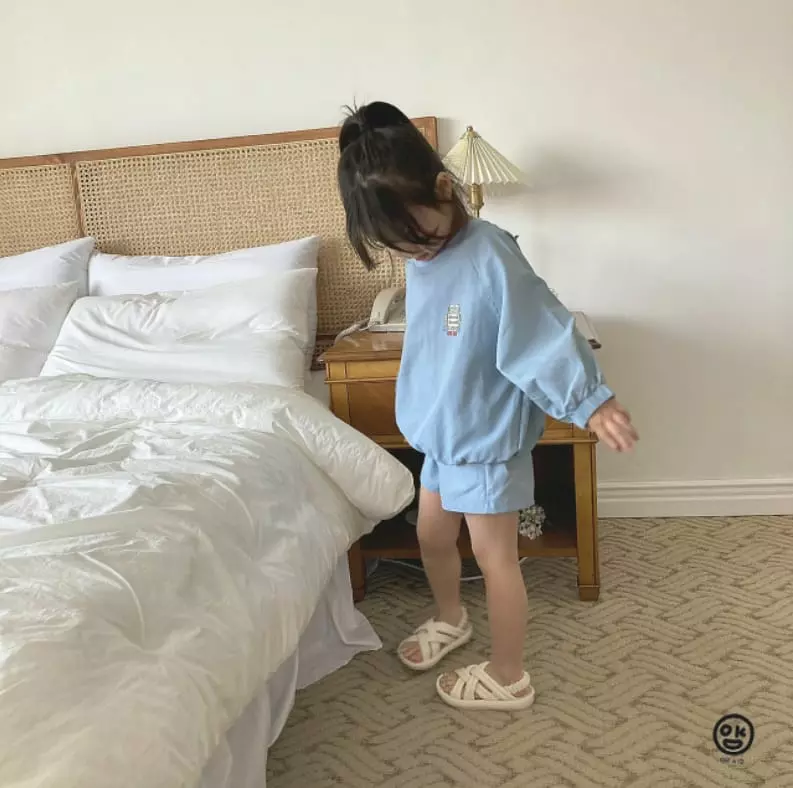 Oh Kids - Korean Children Fashion - #prettylittlegirls - Robbot Top Bottom Set - 2
