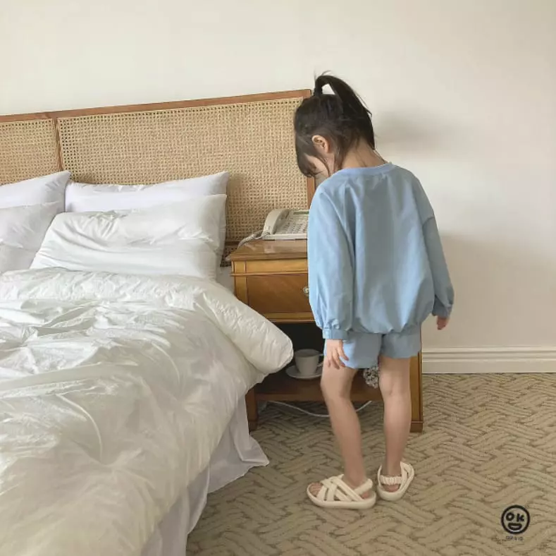 Oh Kids - Korean Children Fashion - #todddlerfashion - Robbot Top Bottom Set - 3