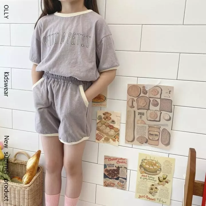 Ollymarket - Korean Children Fashion - #childofig - Petie Slub Top Bottom Set - 7