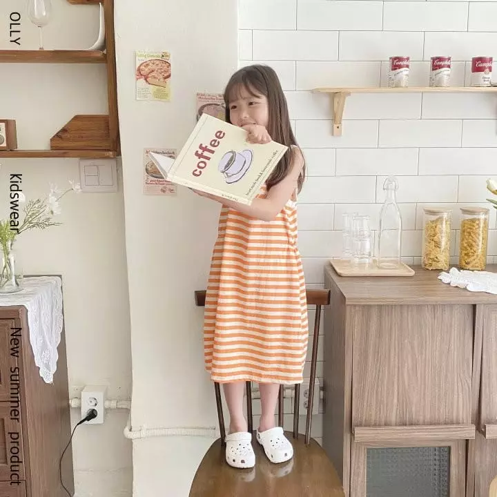 Ollymarket - Korean Children Fashion - #childrensboutique - Stripes One-piece - 6