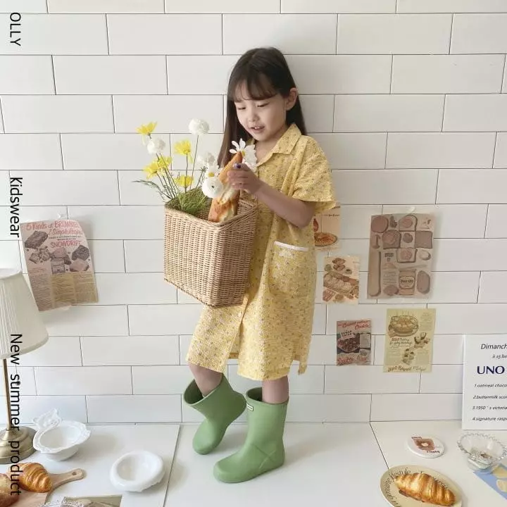 Ollymarket - Korean Children Fashion - #designkidswear - Flower One-piece - 8