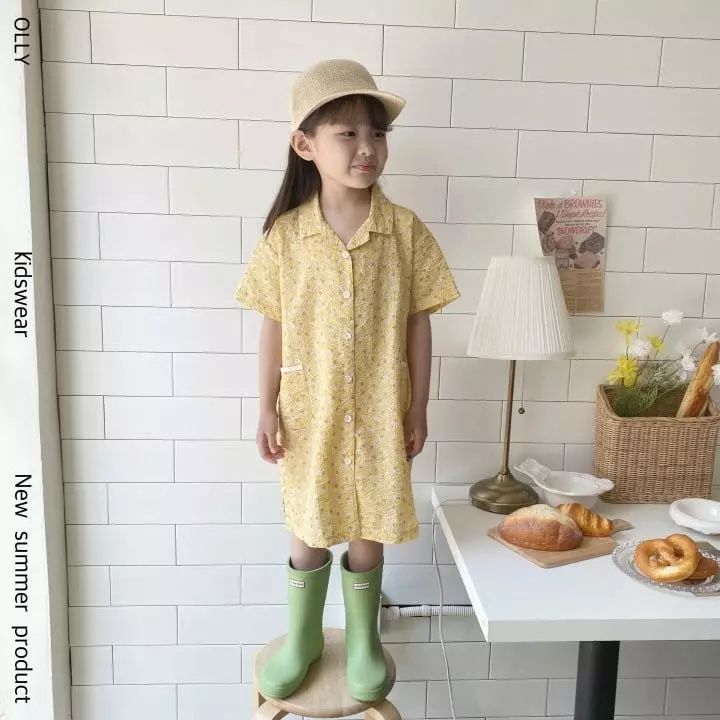 Ollymarket - Korean Children Fashion - #fashionkids - Flower One-piece - 10