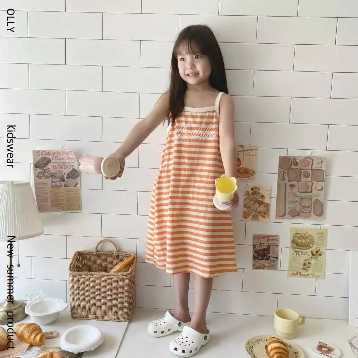 Ollymarket - Korean Children Fashion - #kidsshorts - Stripes One-piece - 10