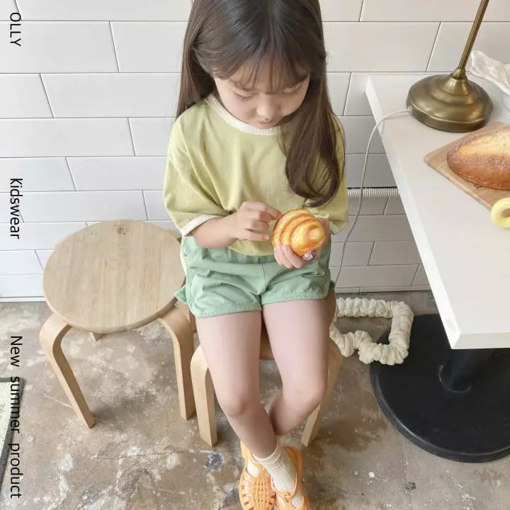Ollymarket - Korean Children Fashion - #kidsshorts - Color Tee