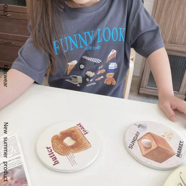 Ollymarket - Korean Children Fashion - #kidsshorts - Funny Look Tee - 4