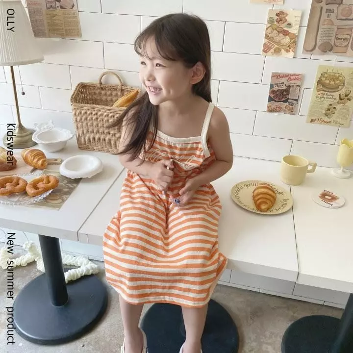 Ollymarket - Korean Children Fashion - #kidzfashiontrend - Stripes One-piece - 12