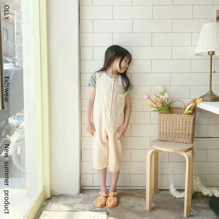 Ollymarket - Korean Children Fashion - #magicofchildhood - Pocket Jumpsuit - 5