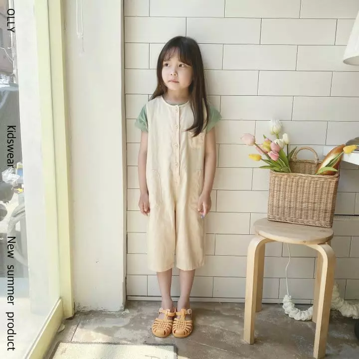Ollymarket - Korean Children Fashion - #prettylittlegirls - Pocket Jumpsuit - 7