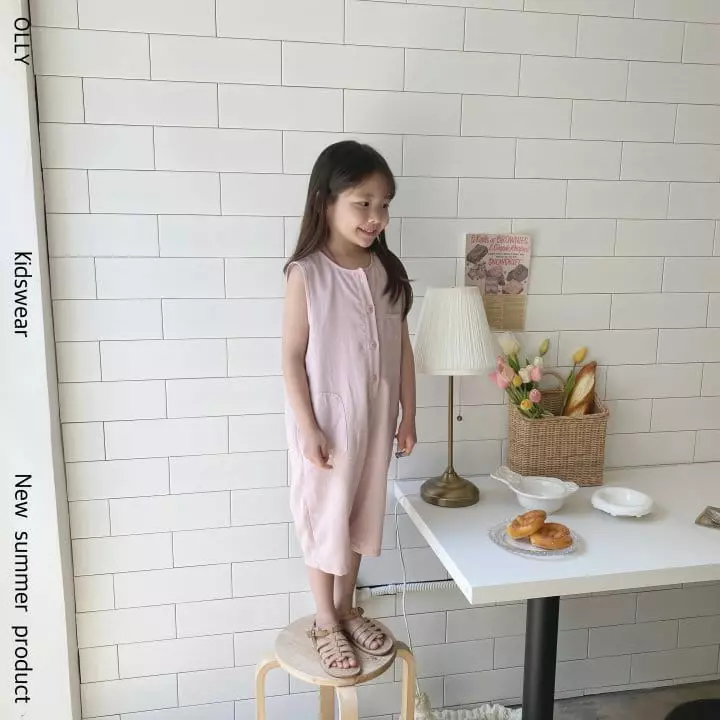 Ollymarket - Korean Children Fashion - #stylishchildhood - Pocket Jumpsuit - 10