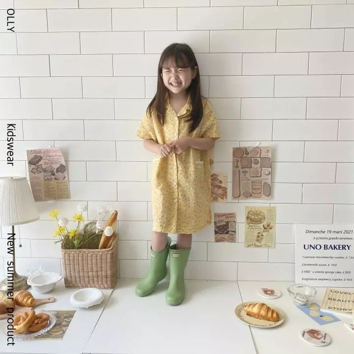 Ollymarket - Korean Children Fashion - #todddlerfashion - Flower One-piece - 3