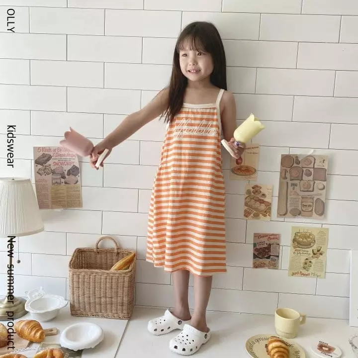Ollymarket - Korean Children Fashion - #todddlerfashion - Stripes One-piece - 2