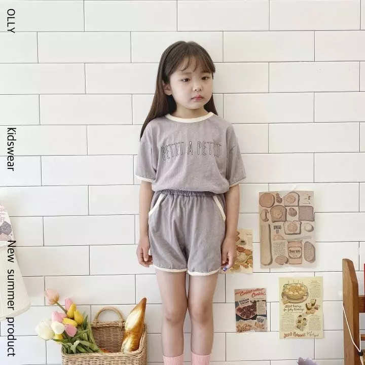 Ollymarket - Korean Children Fashion - #toddlerclothing - Petie Slub Top Bottom Set - 5