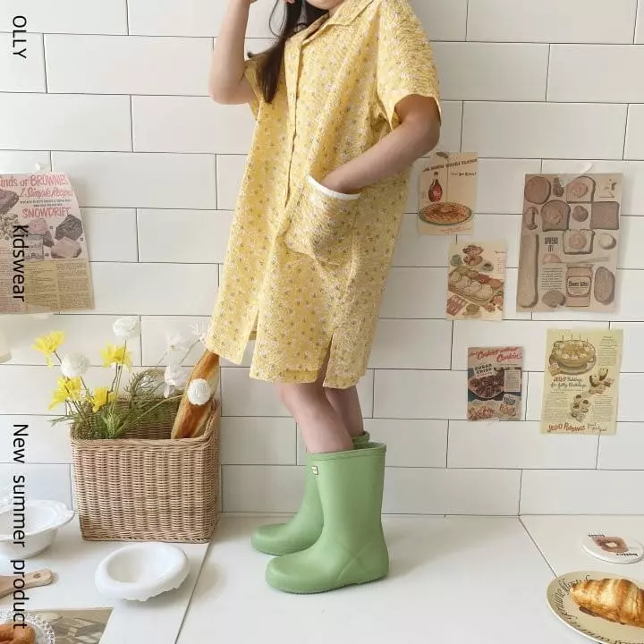 Ollymarket - Korean Children Fashion - #todddlerfashion - Flower One-piece - 4