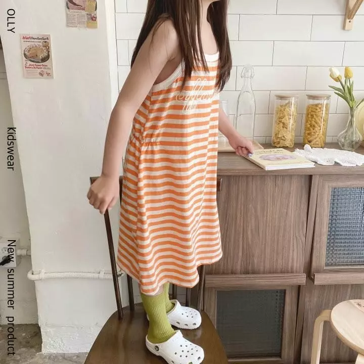 Ollymarket - Korean Children Fashion - #toddlerclothing - Stripes One-piece - 3