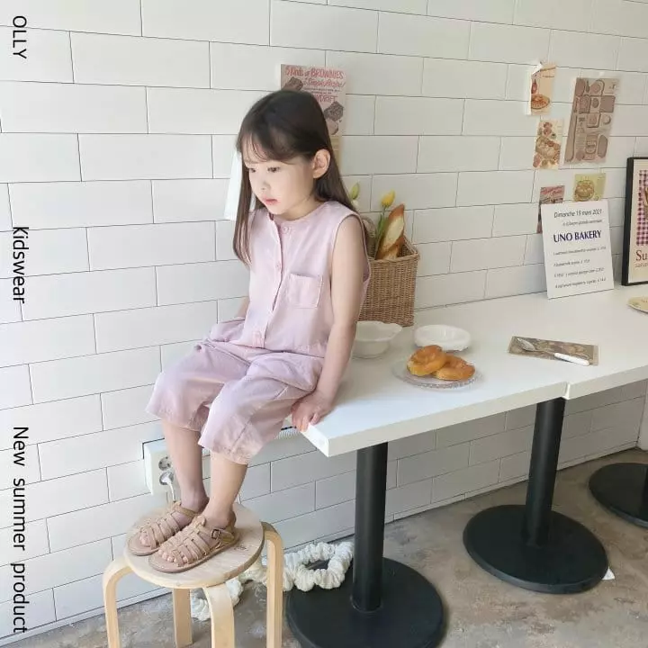 Ollymarket - Korean Children Fashion - #toddlerclothing - Pocket Jumpsuit - 9