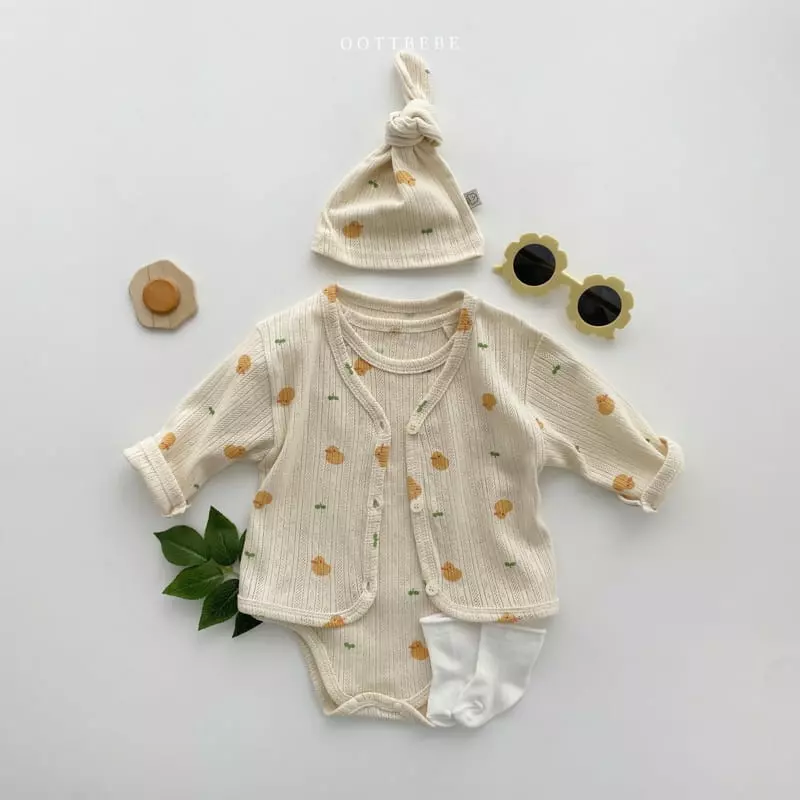 Oott Bebe - Korean Baby Fashion - #babyboutique - Jue Jue Jacquard Bonnet - 8
