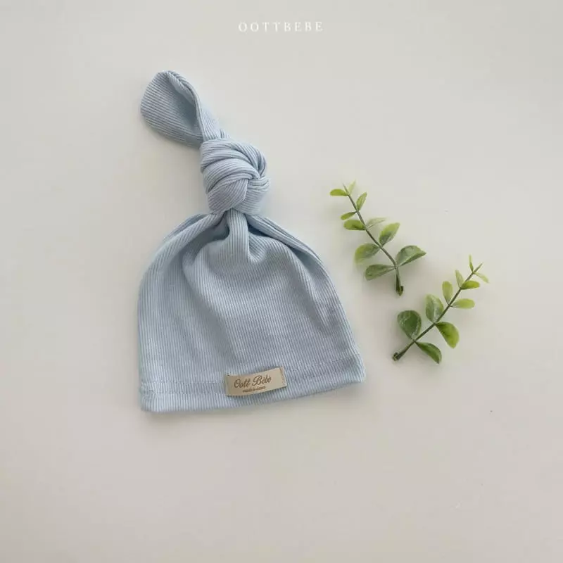 Oott Bebe - Korean Baby Fashion - #smilingbaby - Ade Rib Bonnet - 4