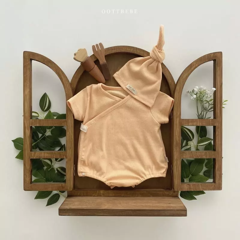 Oott Bebe - Korean Baby Fashion - #babyboutique - Ade Rib Benet Bodysuit - 2