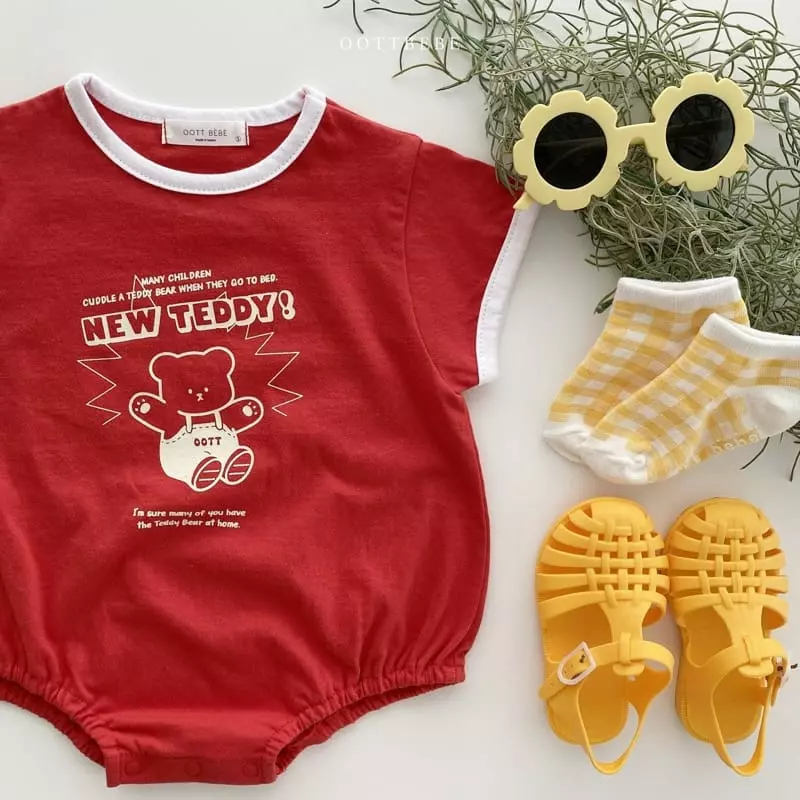 Oott Bebe - Korean Baby Fashion - #babyboutiqueclothing - New Teddy Bodysuit - 5
