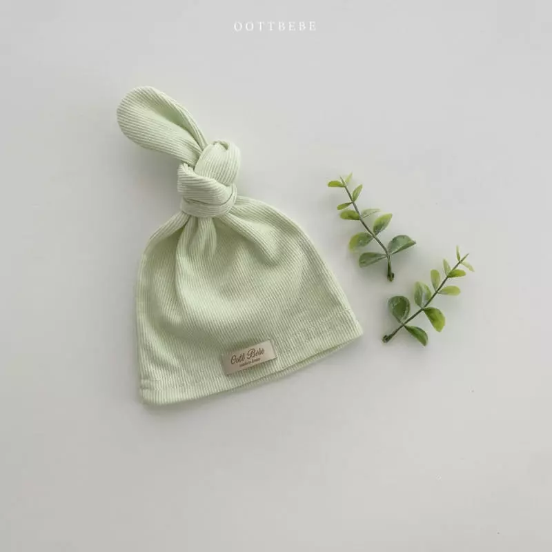 Oott Bebe - Korean Baby Fashion - #babyboutiqueclothing - Ade Rib Bonnet - 5