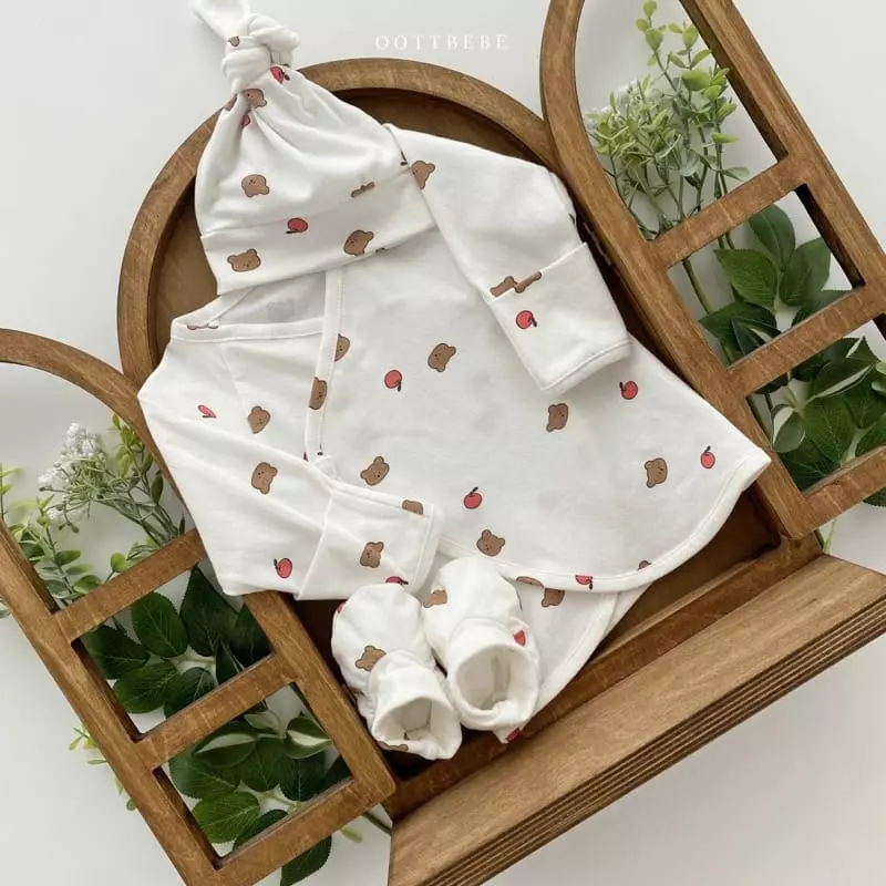 Oott Bebe - Korean Baby Fashion - #babyboutiqueclothing - Ah Chu Benet with Bonnet - 12