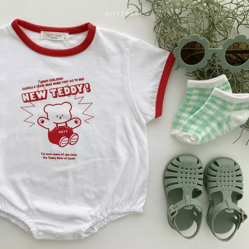 Oott Bebe - Korean Baby Fashion - #babyclothing - New Teddy Bodysuit - 6