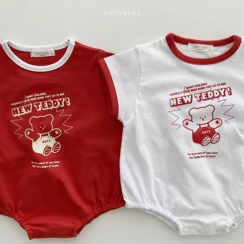 Oott Bebe - Korean Baby Fashion - #babyfashion - New Teddy Bodysuit - 7