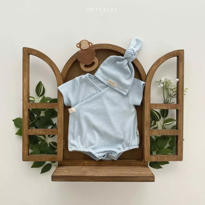 Oott Bebe - Korean Baby Fashion - #babyfashion - Ade Rib Benet Bodysuit - 5