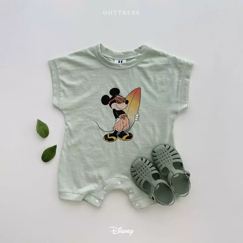 Oott Bebe - Korean Baby Fashion - #babyfever - Disney Surfing Bodysuit - 10